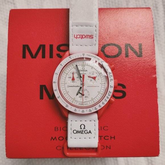 Swatch Other - 💜NWT💜 Swatch X Omega Moonswatch Mission To Mars Watch